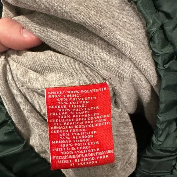 NFL Green Bay Packers Green & Gold Pullover Windbreaker Jacket | Size Medium - Picture 3 of 5